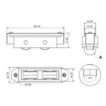 Double Adjustable V-Groove Roller - PH275V - Image 2