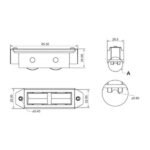 Double Adjustable U-Groove Roller - PH278U - 35 mm - Image 2