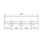 3-Wheel U-Groove Roller - PH290U - Image 2
