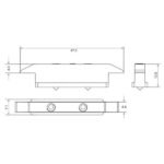 Slim Frame Striker for Concealed Lock - PH380 - 7.5 mm - Image 2