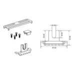 Cremone Handle Single Fork Kit - PHF 128-20 - Image 2