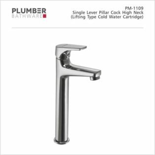 Plumber - Poem Series - Single Lever Pillar Cock High Neck - PM-1109