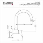 Plumber - Poem Series -  -Single Lever Sink Cock PM 2107 - Image 2