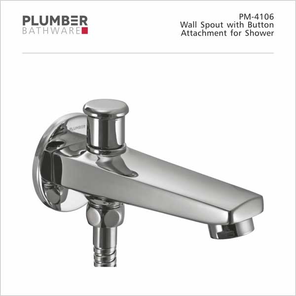 Plumber - Poem Series - Wall Spout Button - PM-4106