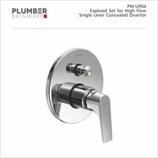 Plumber - Poem Series - Exposed Set for High Flow Single Lever Divertor - PM-UP04