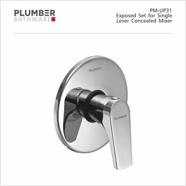 Plumber - Poem Series - Exposed Set for 3-INLET Single Lever Mixer - PM-UP31