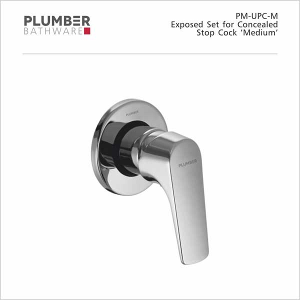 Plumber - Poem Series - Exposed set for Concealed Stop Cock Medium - PM-UPCM