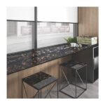 NARMADA - Multipurpose Solid Surface - Portoro Brown - 800 x 2400 mm