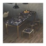 NARMADA - Multipurpose Solid Surface - Portoro Gold - 800 x 2400 mm