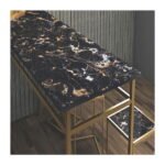 NARMADA - Multipurpose Solid Surface - Portoro Gold - 800 x 2400 mm