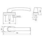 Sliding Short Neck Handle - PSH005 - Image 2