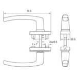 Multi-Point Locking Sliding Door Handle - PSH013 - Image 2