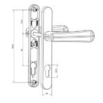 Casement Door Mortise Handle - PSH016 - Image 2