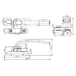 Casement Window Single Point Locking Handle - PSR008 - Image 2