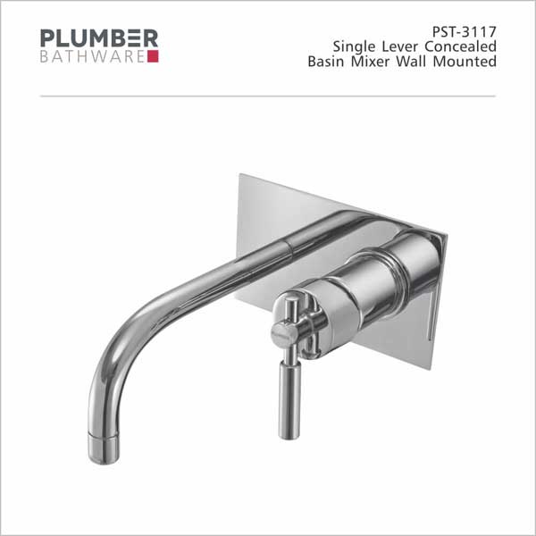 Plumber - Pristine Series - Single Lever Concealed Basin Mixer - PST-3117
