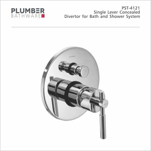 Plumber - Pristine Series - Single Lever Concealed Divertor -