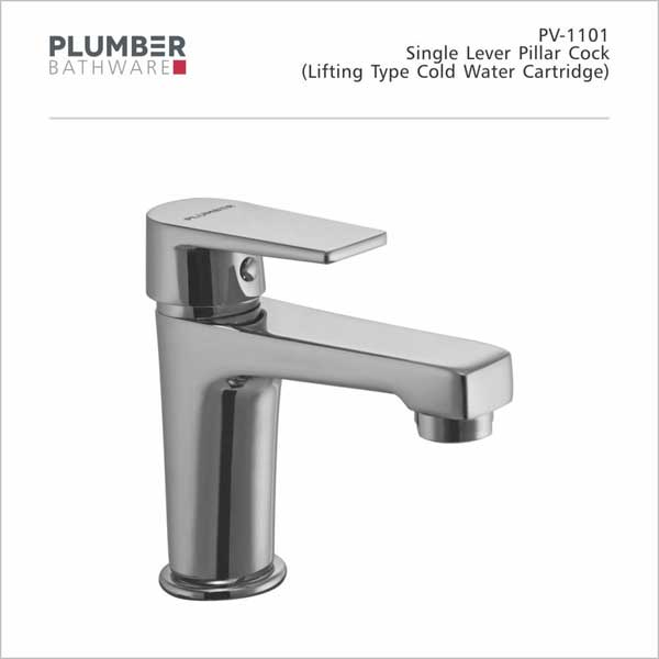 Plumber - Prive Series - Single Lever Pillar Cock - PV-1101
