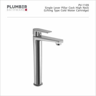 Plumber - Prive Series - Single Lever Pillar Cock High Neck - PV-1109