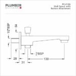 Plumber - Prive Series - Wall Spout Button - PV 4106 - Image 2