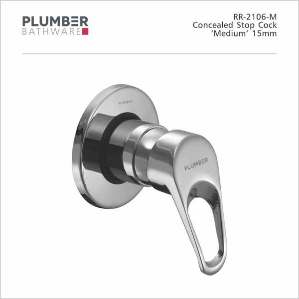 Plumber - Rover Series - Concealed Stop Cock 15mm - RR-2106M