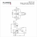 Plumber - Rover Series - Single Lever Wall Mixer - RR 3101LB - Image 2