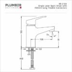 Plumber - Rover Series - Single Lever Basin Mixer - RR 3104 - Image 2