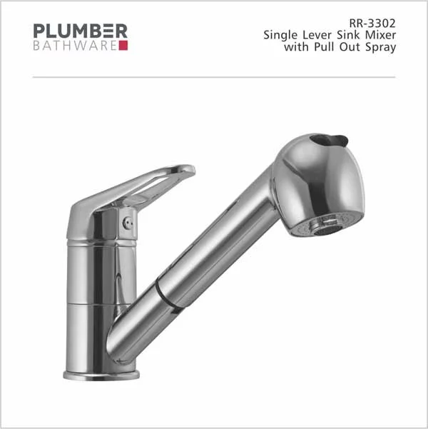 Plumber - Rover Series - Single Lever Sink Mixer Pull Out - RR-3302