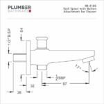 Plumber - Rover Series - Wall Spout Button - RR 4106 - Image 2