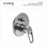 Plumber - Rover Series - Exposed Set for 3-INLET Single Lever Divertor - RR-UP43