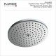 Plumber - Air Shower - Overhead Rain Shower - Round 200mm - RSA-2000