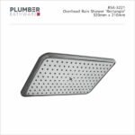 Plumber - Air Shower - Overhead Rain Shower - Rectangle - RSA-3221