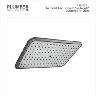 Plumber - Air Shower - Overhead Rain Shower - Rectangle - RSA-3221