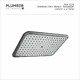 Plumber - Air Shower - Overhead Rain Shower - Rectangle - RSA-3221