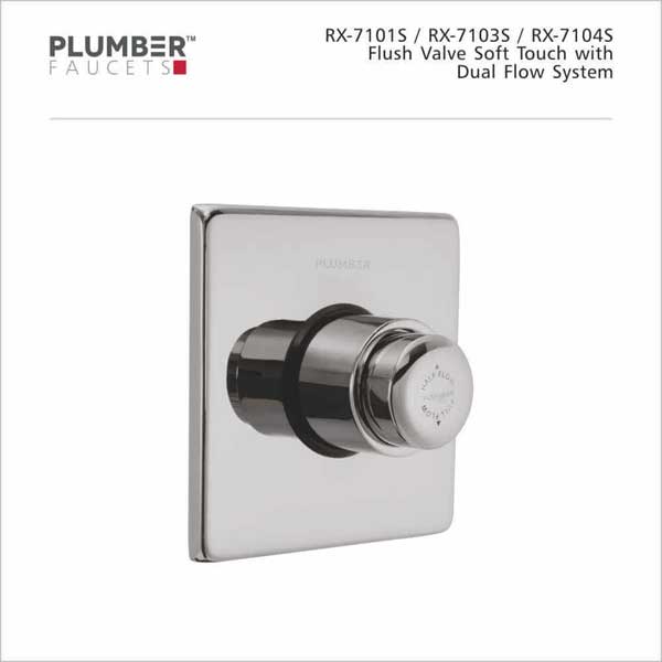 Plumber - Universal Items - Flush Valve Square 32mm - RX-7101S