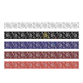 DARSHAN - Border Tiles - S-Vel Series - SILVER - 600 x 60 mm