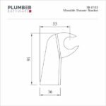 Plumber - Shower Arm - Movable Shower Bracket - SB 0102 - Image 2