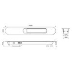 ECO Concealed Sliding Window Lock Auto - SH165 - 165 mm - Image 2