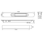 ECO Concealed Sliding Window Lock Manual - SHM195 - 195 mm - Image 2