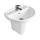 BELL - Half Pedestal Basin - SIMAS - WB670PD671