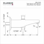 Plumber - Stellar Series - Wall Spout Button - SLR-4106
