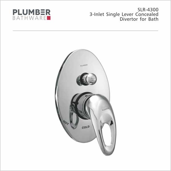 Plumber - Stellar Series - 3-INLET Single Lever Concealed Divertor - SLR-4300