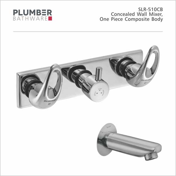 Plumber - Stellar Pro Series - Concealed Wall Mixer with Wall Spout - SLR-510CB