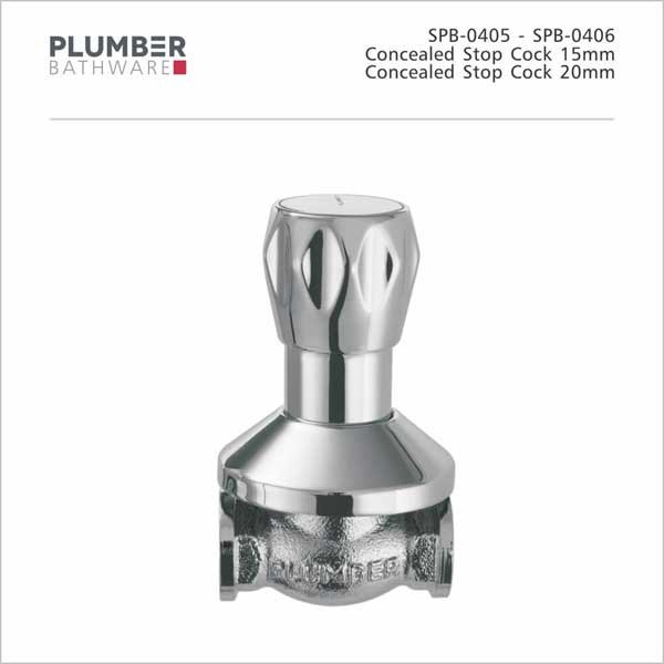 Plumber - Superb Series - Concealed Stop Cock 20mm - SPB-0406