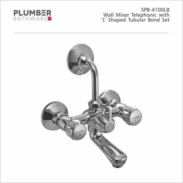 Plumber - Superb Series - Wall Mixer Telephonic 'L' Bend - SPB-4100L