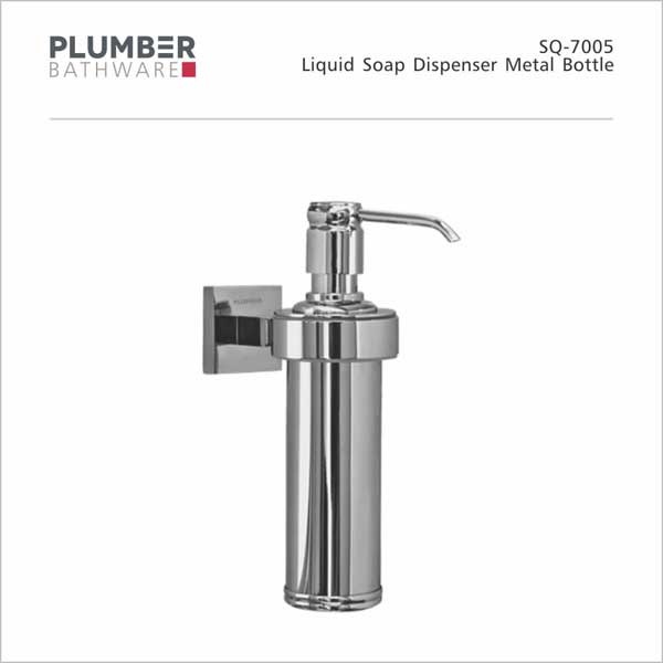 Plumber - Esquire Series - Liquid Soap Dispensor Metal Bottle - SQ-7005