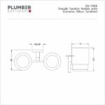 Plumber - Esquire Series - Double Tumbler Holder - SQ 7066 - Image 2