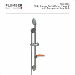 Plumber - Shower Arm - Slide Shower Rail 600mm Elegant - SRS-0003