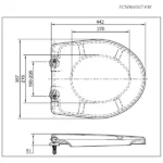 TOTO - Soft Close Seat and Cover - TC506VSIT - Image 2
