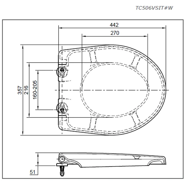 TOTO - Soft Close Seat and Cover - TC506VSIT - Image 2