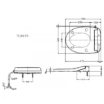 TOTO - ECOWASHER - TCW08S - Toilet Seat Cover - Image 2